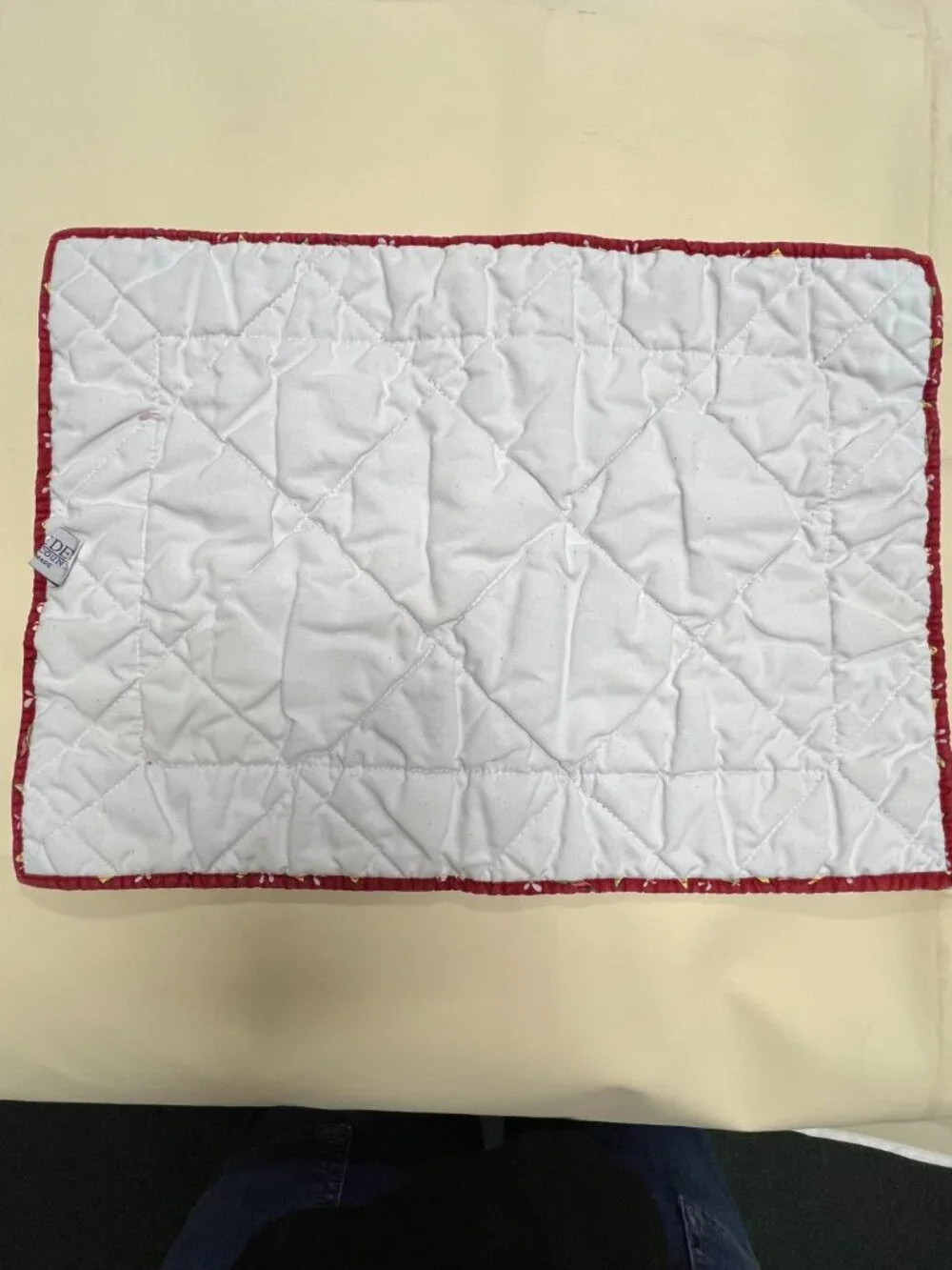 Vintage Pierre deux French country Hand Quilt dining table placement cottagecore